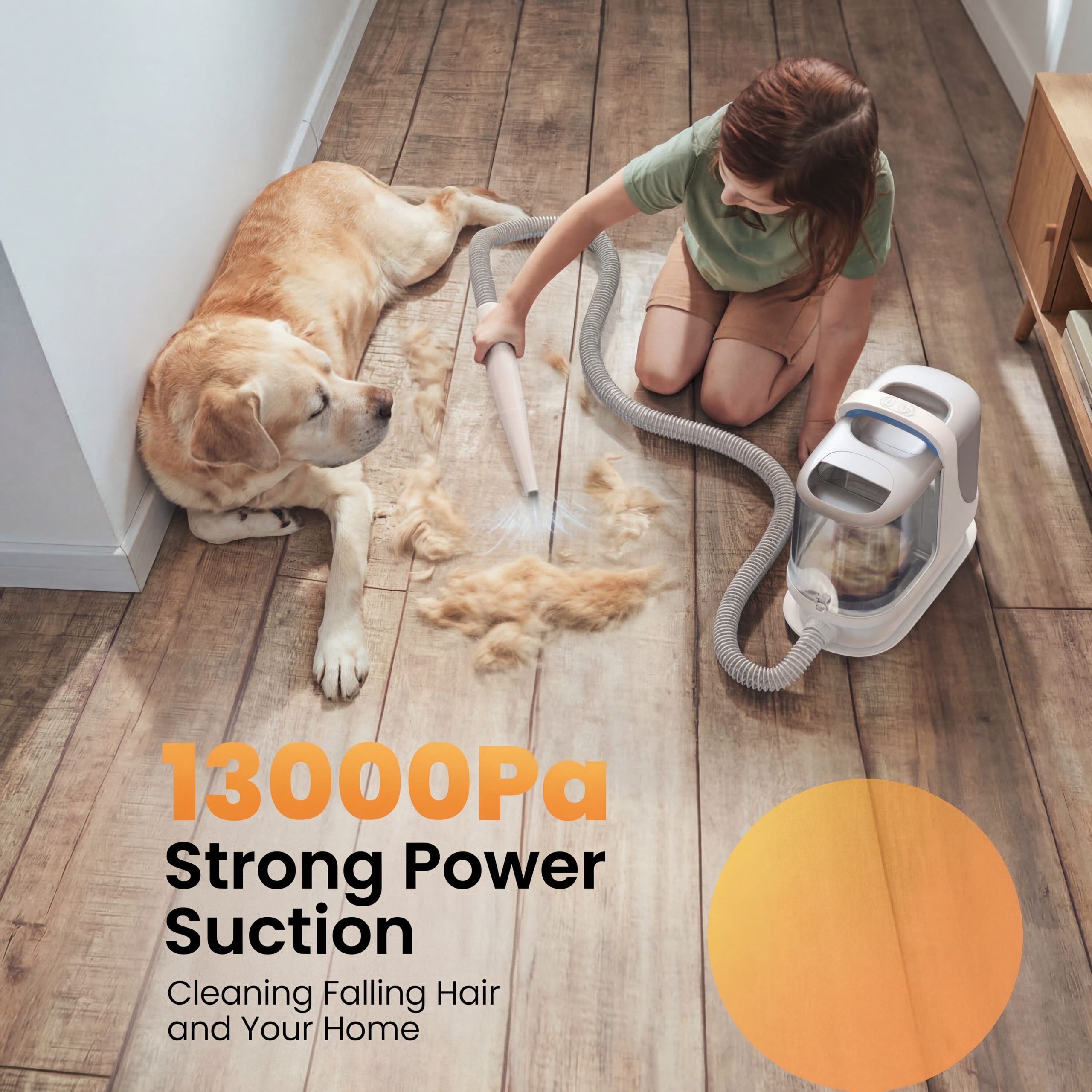 Oneisall BM3 13000Pa Super Strong Suction Dog Grooming Vacuum Kit - Image 4