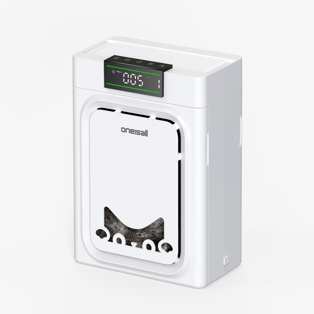 Oneisall Air Purifier for Homes with Pets. Dual-Side Intake