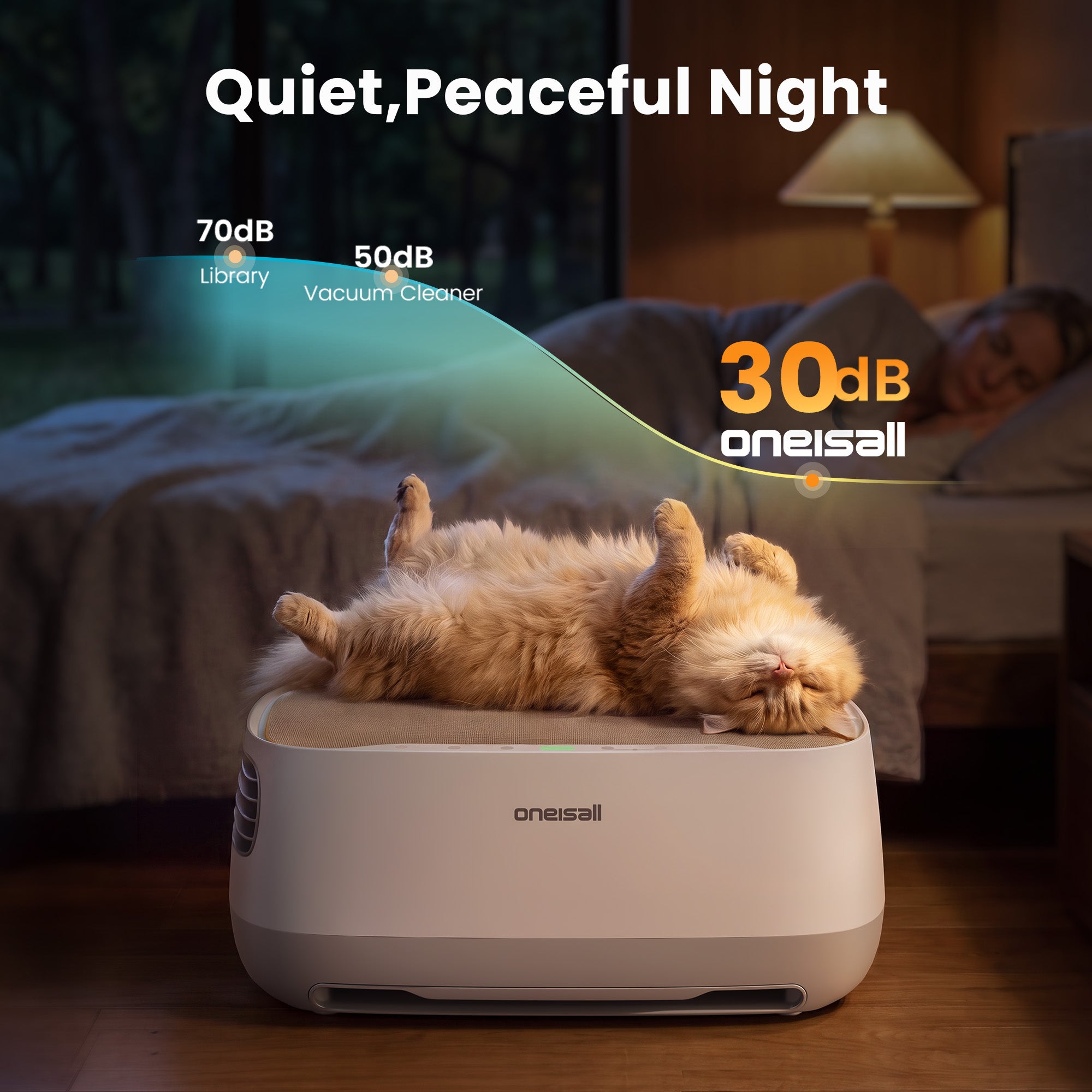 Oneisall 2-in-1 Cat Bed Air Purifier - Image 7