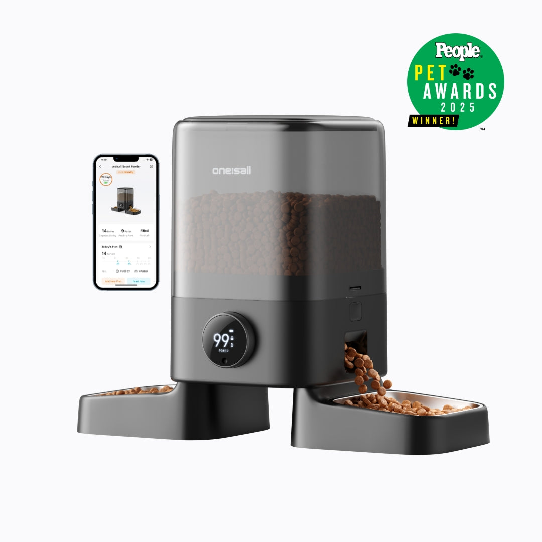 Oneisall H1-W 5L Automatic Cat Feeders with APP Control for Two Cats
