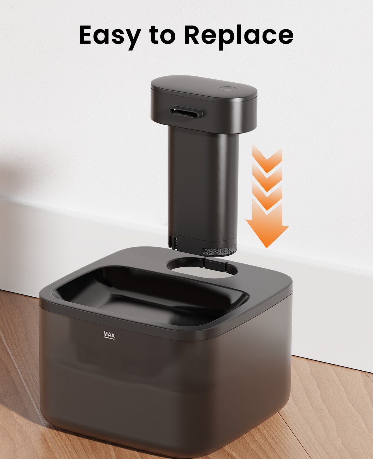 Oneisall 2.2L/3.2L Cordless Pet Water Fountain Battery Module and Control Panel Replacement - Image 2