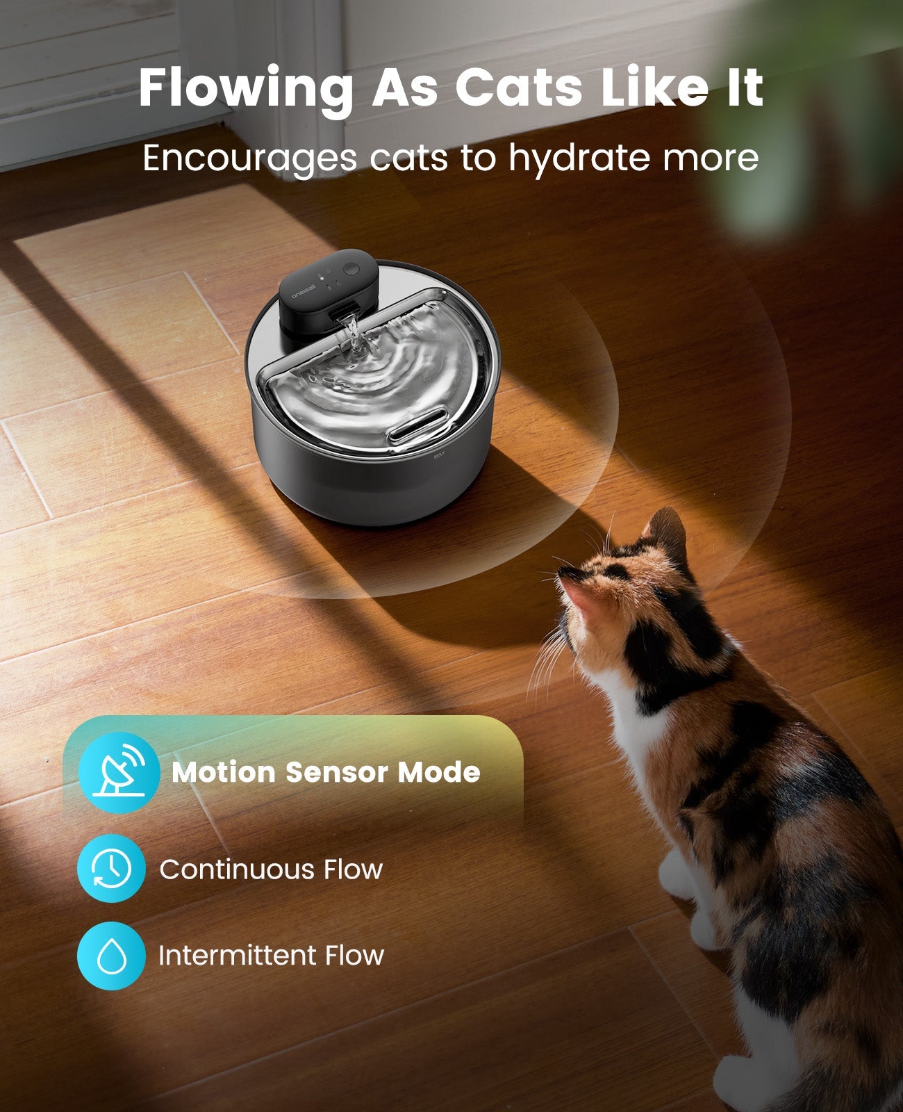 Oneisall 3.2L Cordless Cat Water Fountain - Image 8