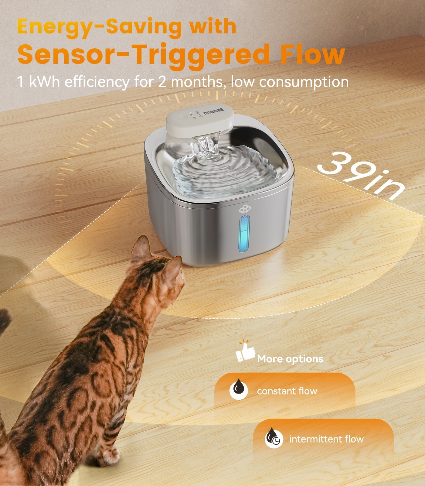 Oneisall 3.5L Automatic Cat Feeder with APP Control & 2.4G Wi-Fi - Image 16