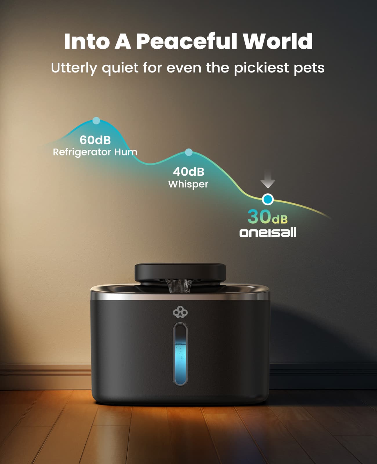 Oneisall Automatic Cat Litter Box. Feeder & Water Fountain Set - Image 18