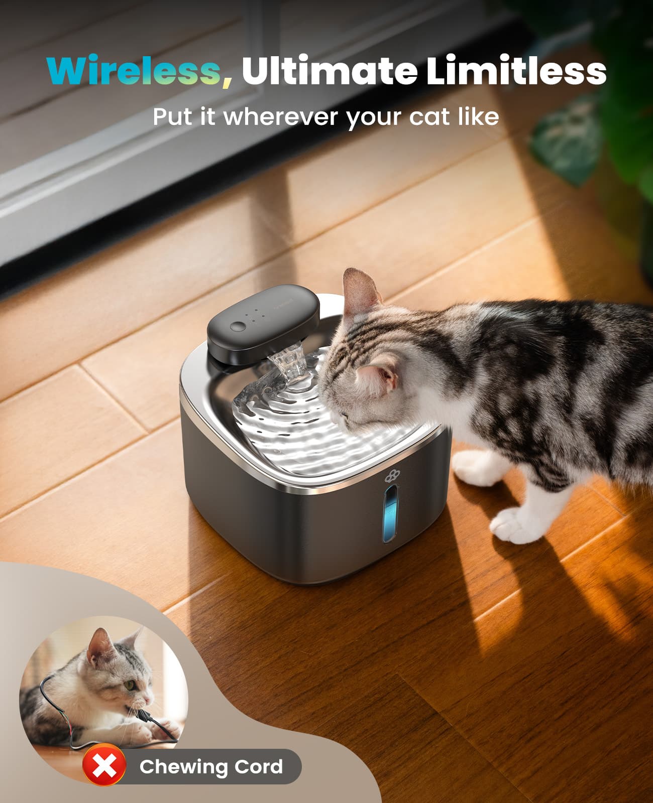 Oneisall Automatic Cat Litter Box. Feeder & Water Fountain Set - Image 13