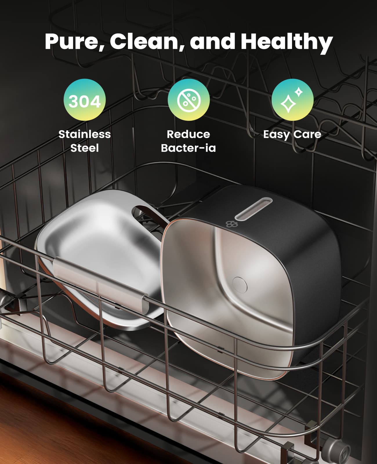 Oneisall Automatic Cat Litter Box. Feeder & Water Fountain Set - Image 17
