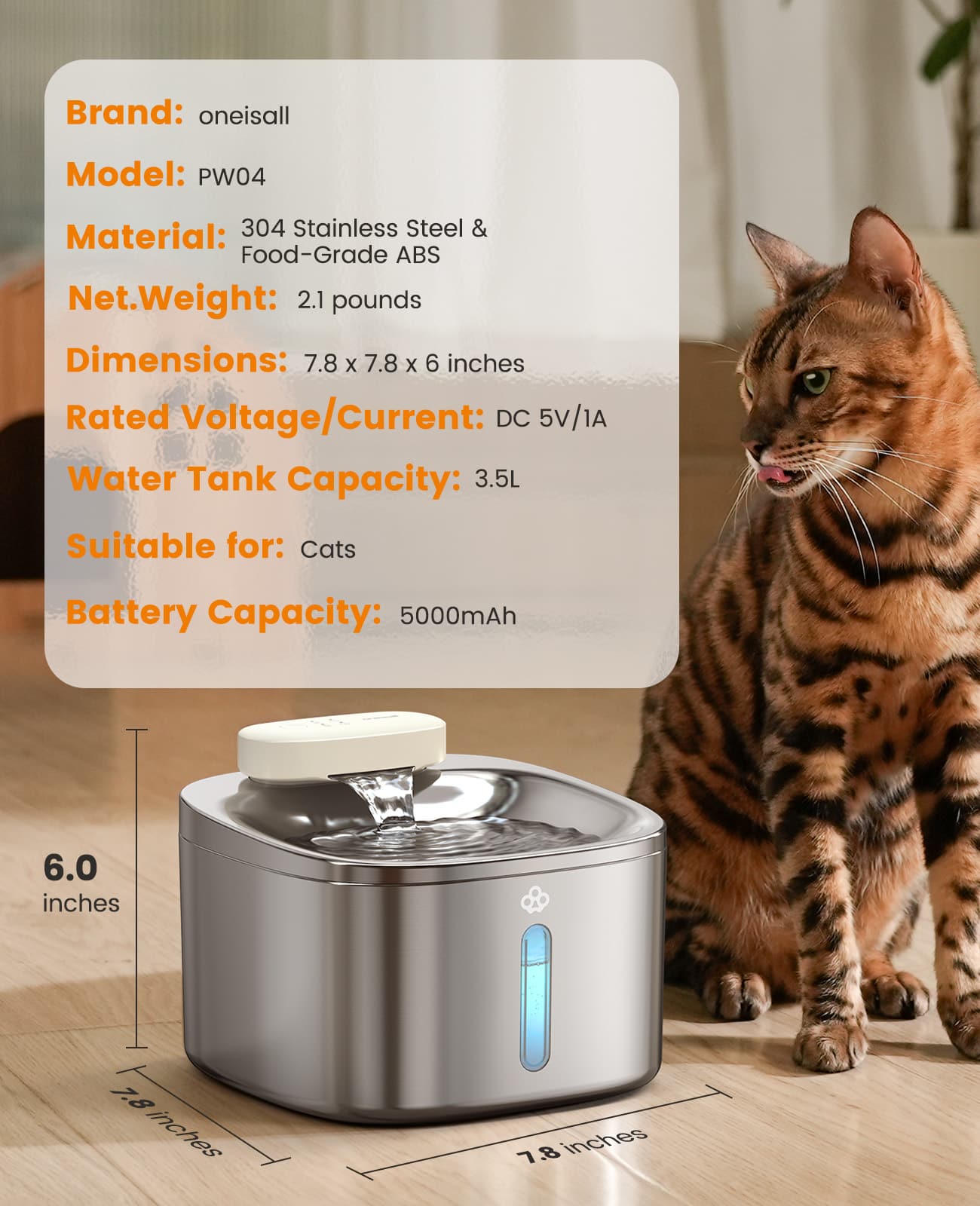 Oneisall Dual-Size Water Fountain Set - Image 26