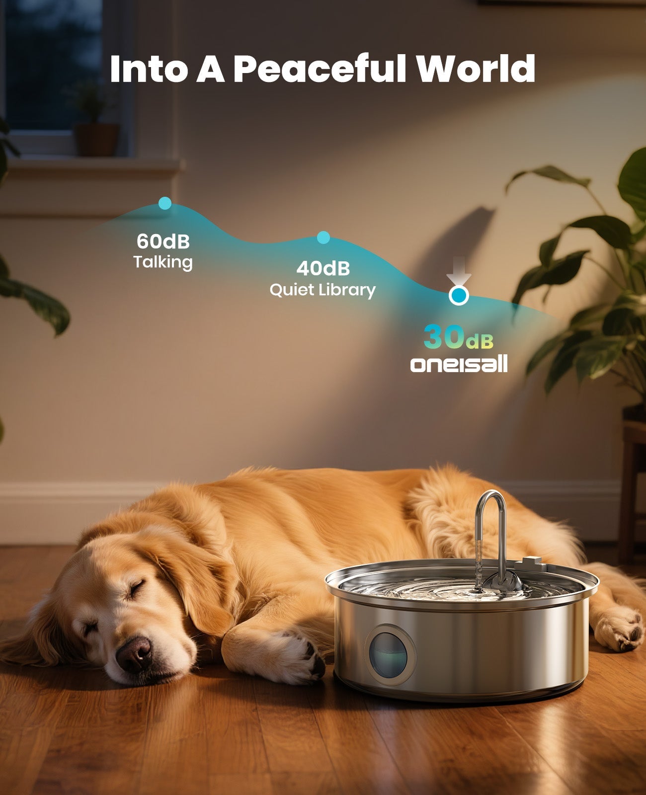 Oneisall 7L Pet Water Fountain with Visual Water Level - Image 8