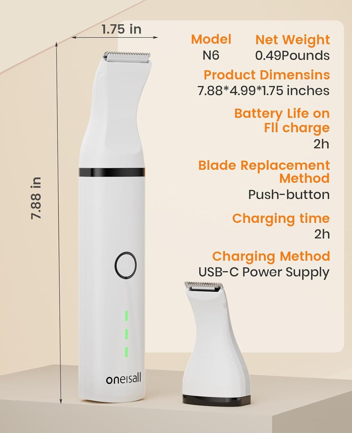 Oneisall Cozy C1 Pet Grooming Vacuum & Dryer Kit & Paw Trimmer Set - Image 20
