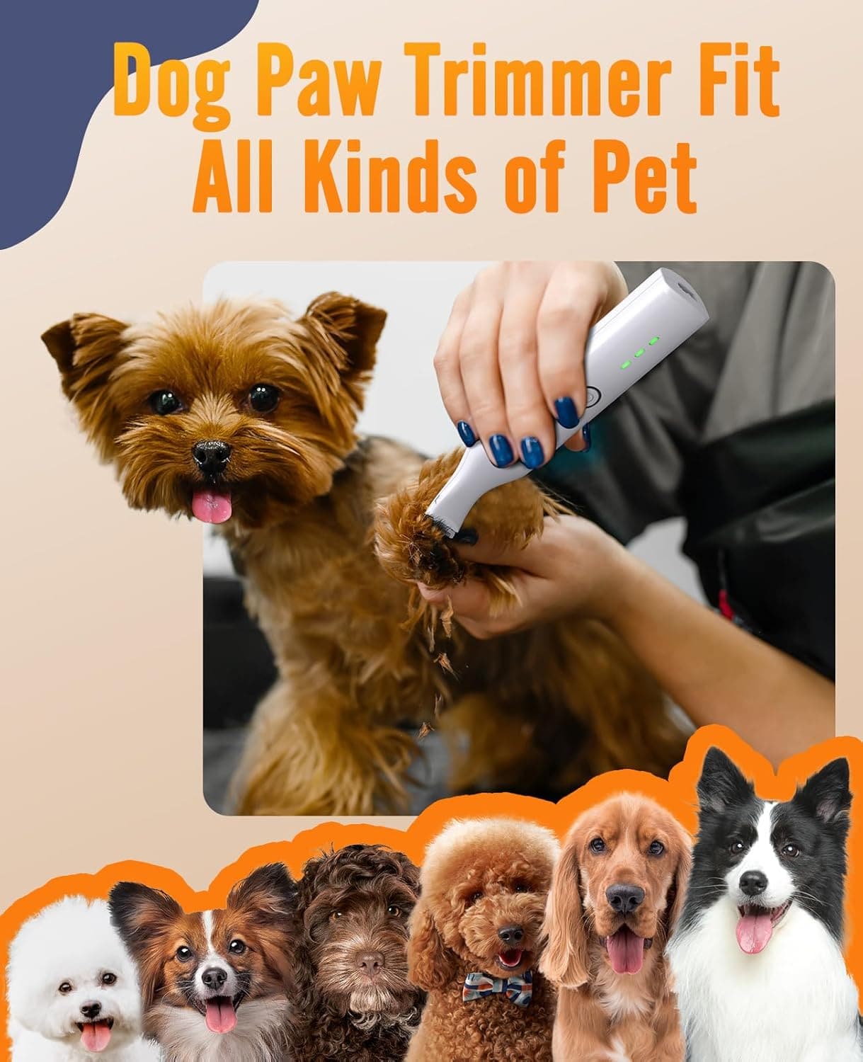 Oneisall Cozy C1 Pet Grooming Vacuum & Dryer Kit & Paw Trimmer Set - Image 18