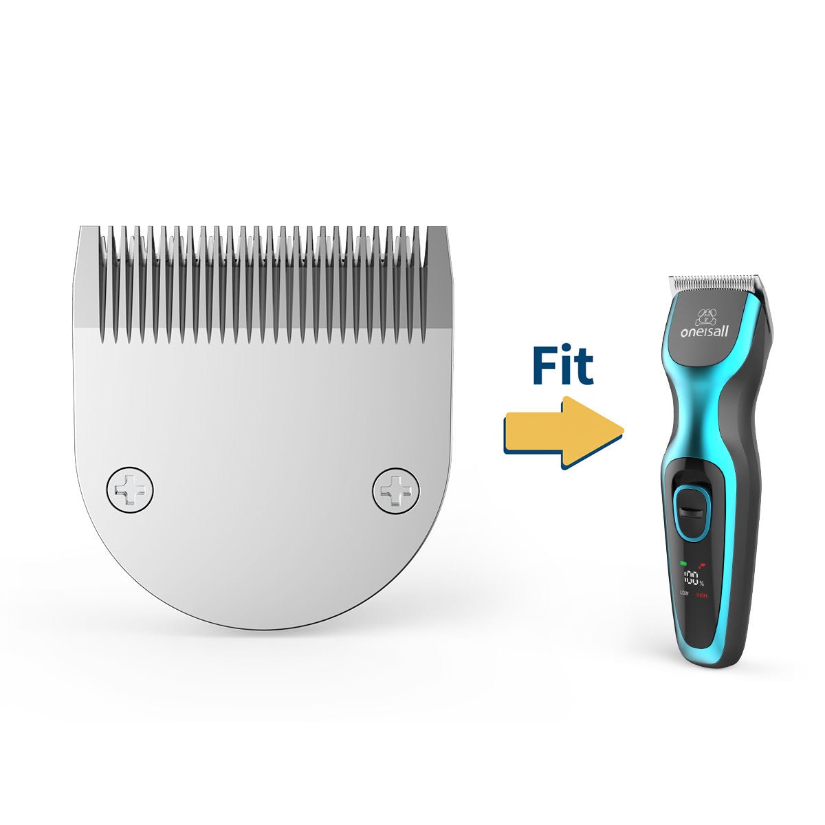 Oneisall DTJ-001 Dog Hair Trimmer Metal Blade Replacment - Image 2