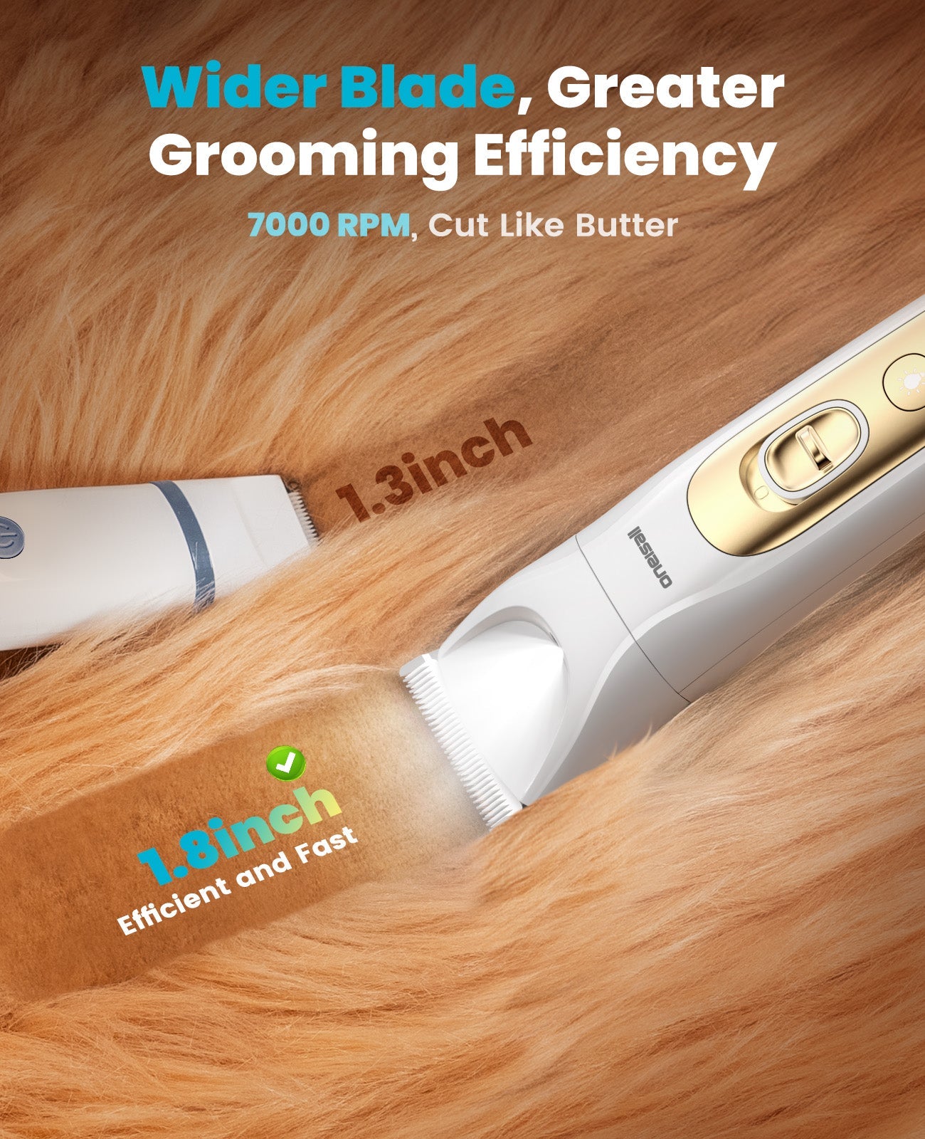 Oneisall FC10 4-in-1 Cordless Multi-Functional Pet Clippers - Image 15