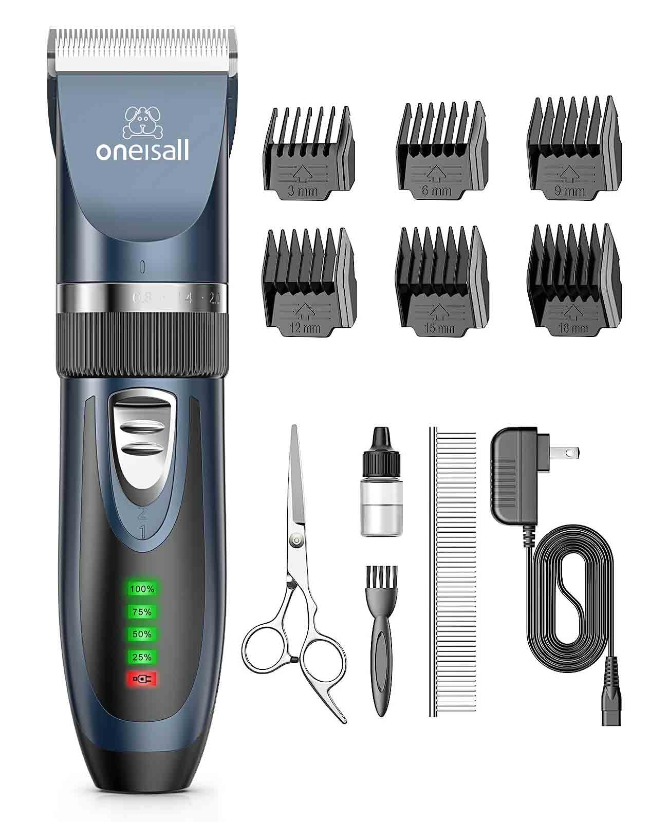 Oneisall X2 2 Speeds Dog Clipper & Dog Grooming Kit - Image 10