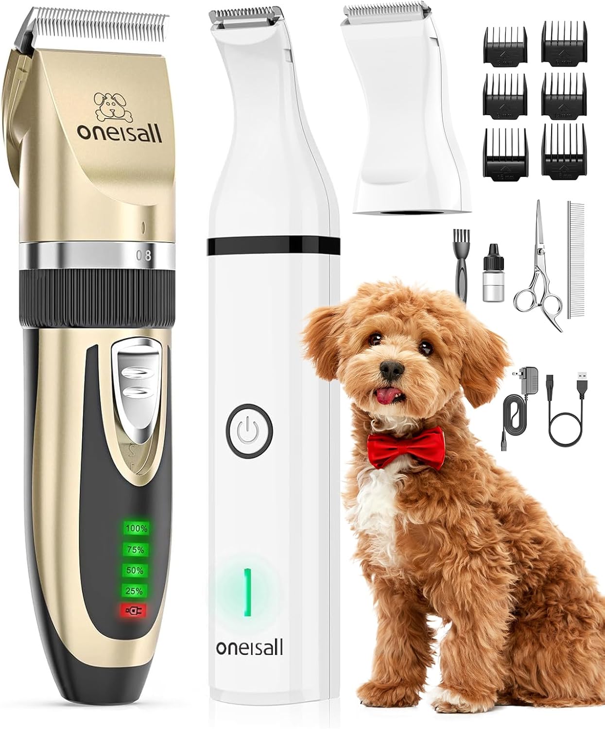 Oneisall X2&N5 3 in 1 Dog Clippers & Dog Paw Trimmer - Image 2