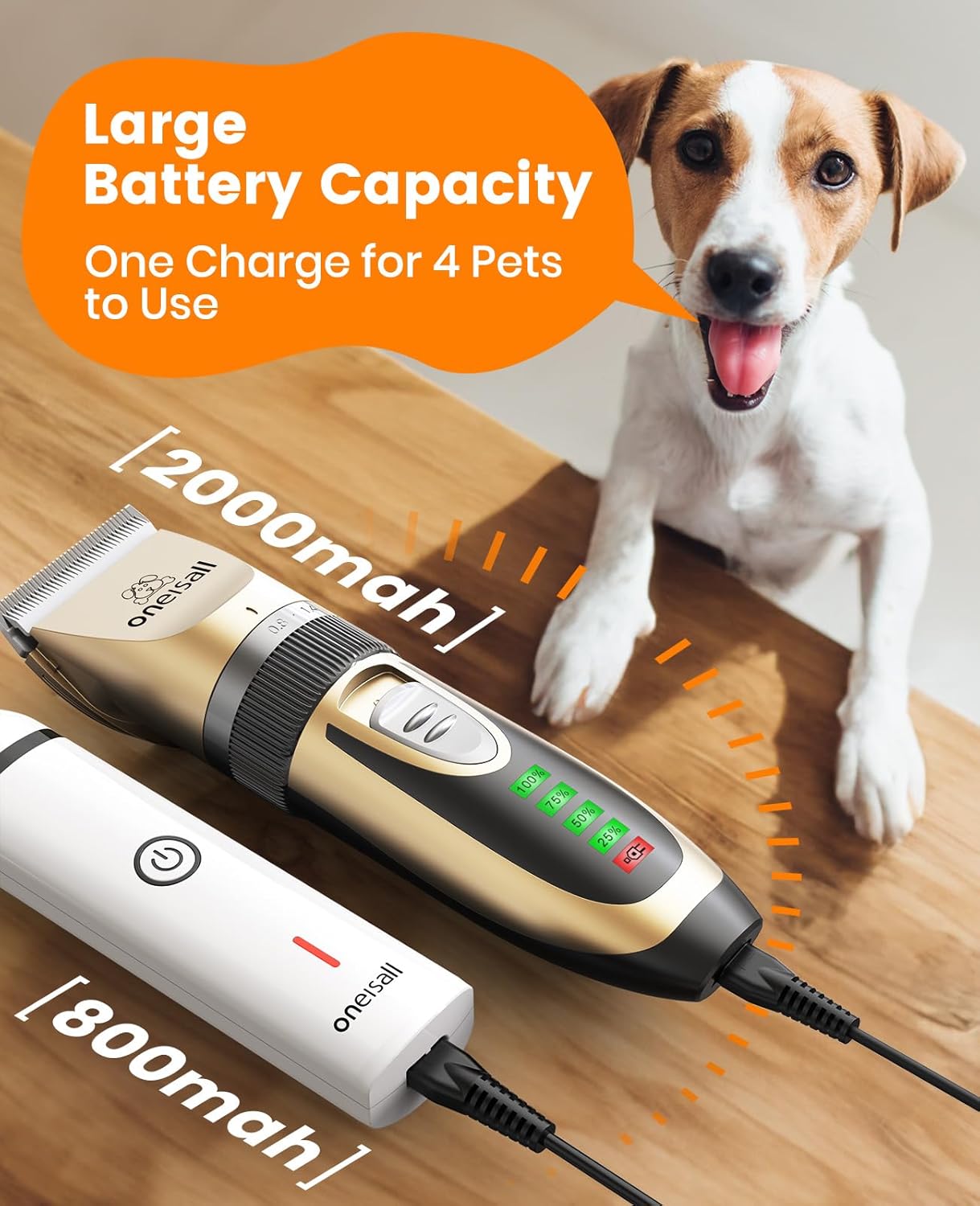 Oneisall X2&N5 3 in 1 Dog Clippers & Dog Paw Trimmer - Image 6